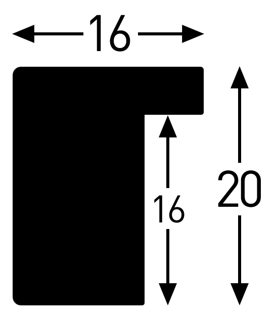 Accent wood Zeichnung bemaßt