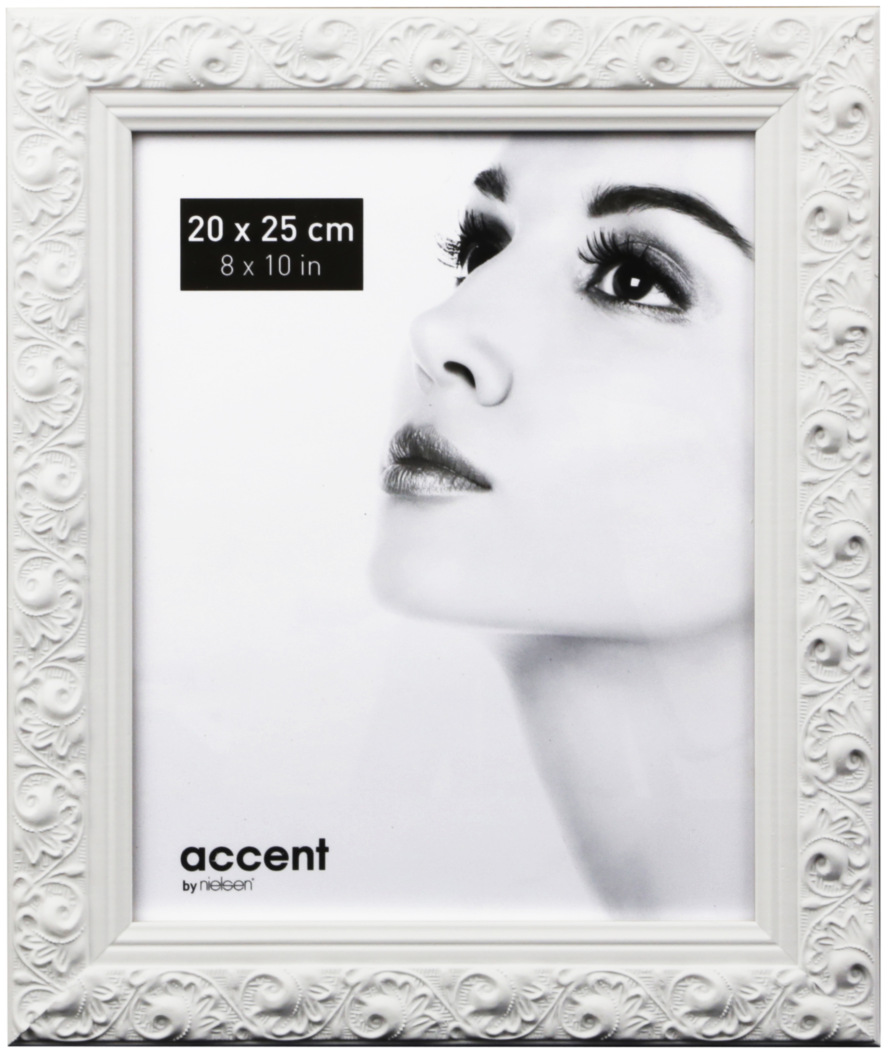 8525001Arabesque 20x25cm Weiß